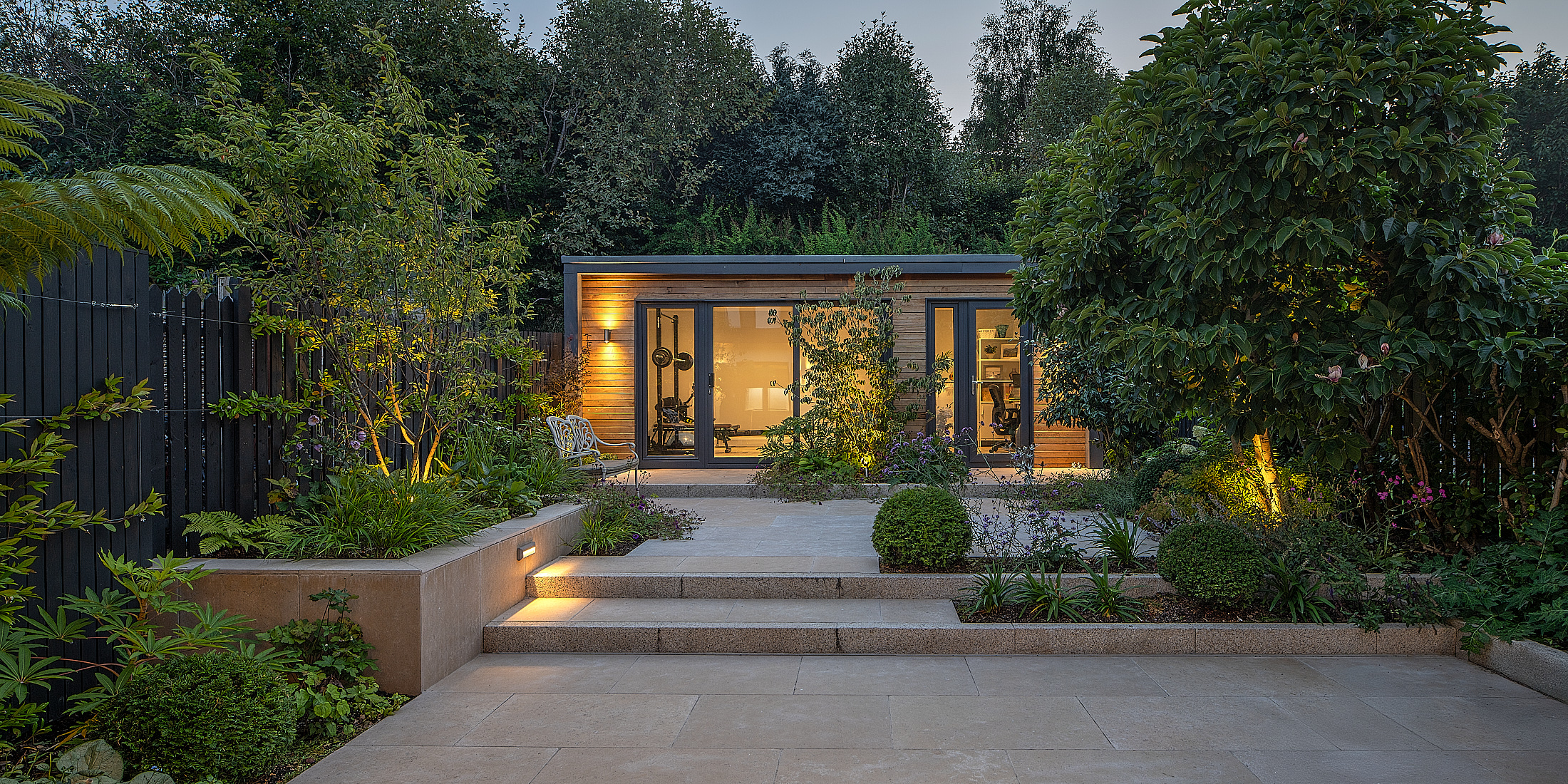 The completed Hillside open-plan living space