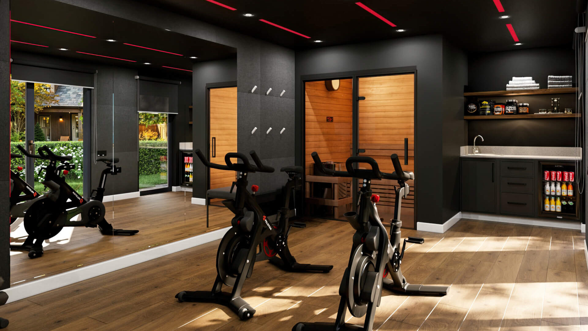 Equipped with triple-glazed anti-glare windows, blackout blinds, and air conditioning for a comfortable, focused environment.