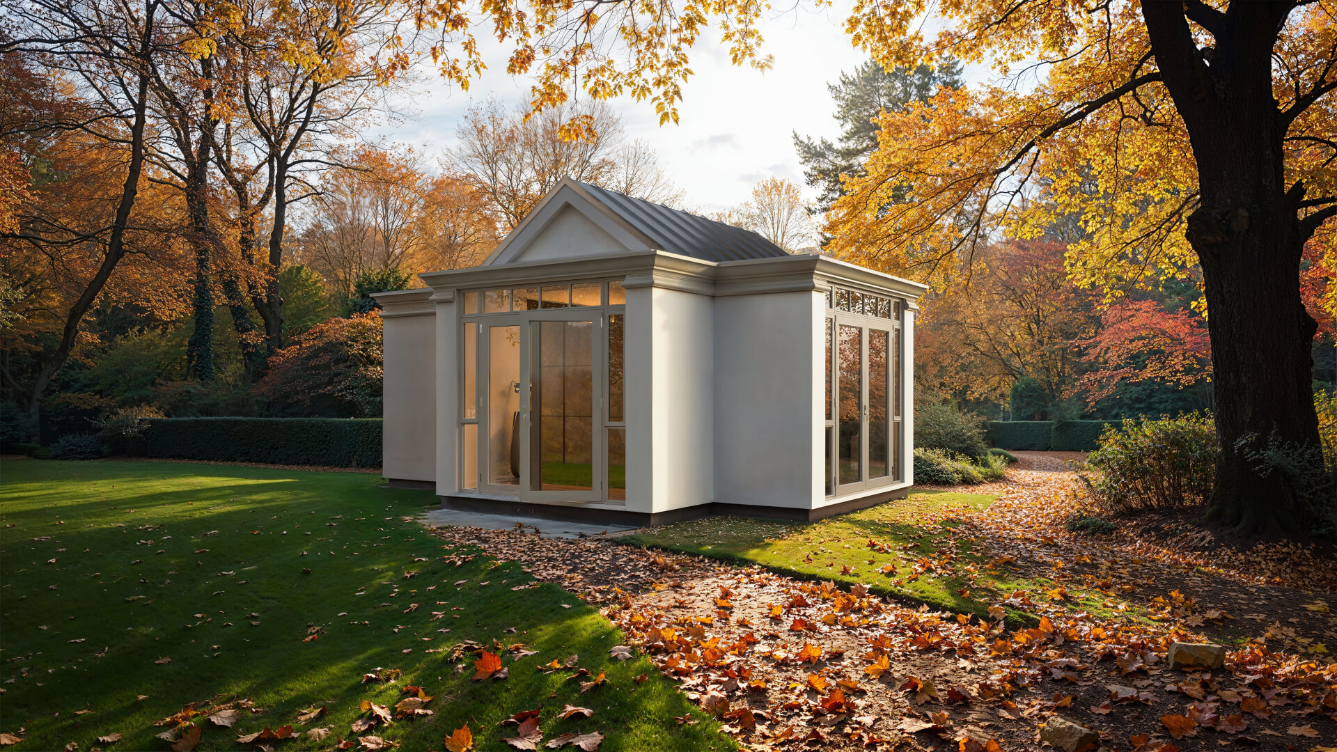 Durable, weather-resistant exterior with timeless architectural details.